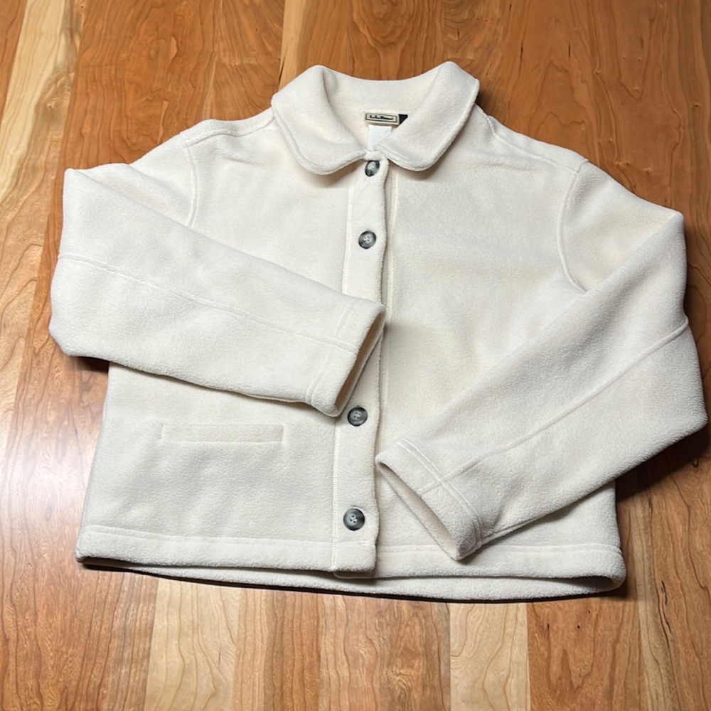 LL Bean Fleece Cropped Shacket